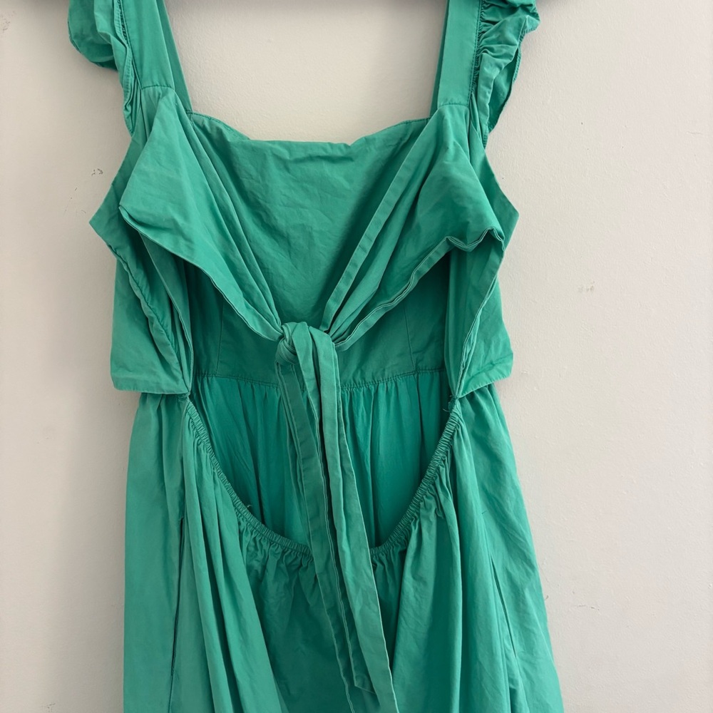 Adelyn Rae Kelly Green Ruffled Sleeveless Dress - Picture 7 of 7